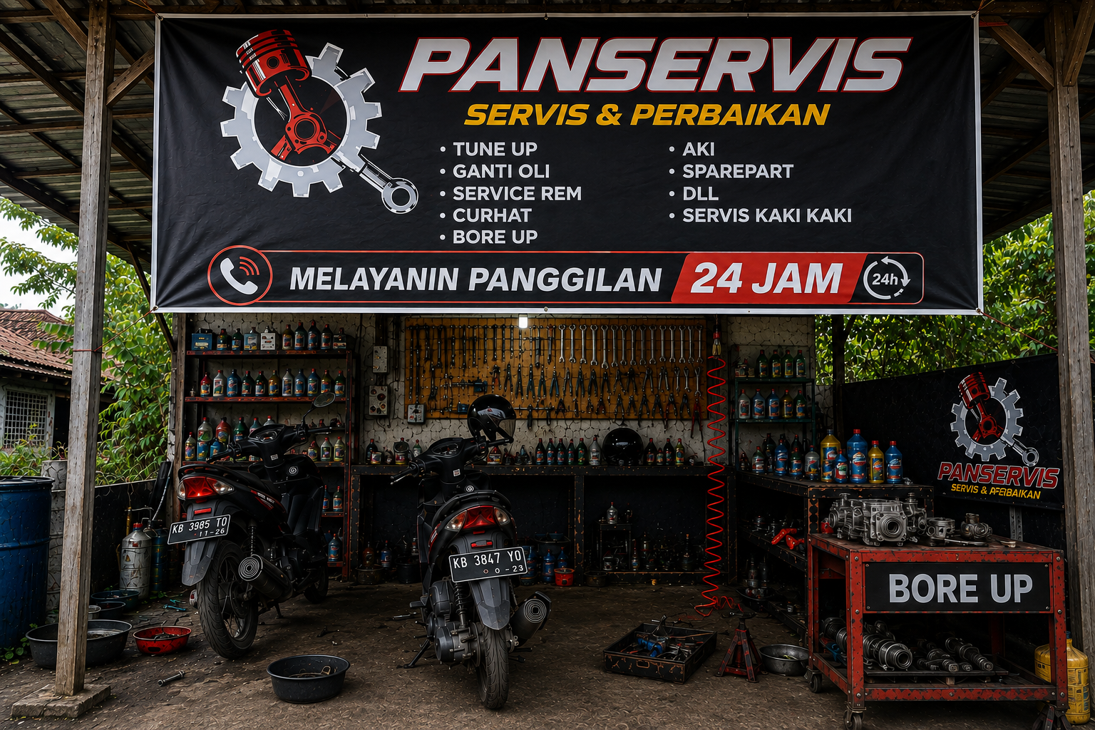 Bengkel motor PANSERVIS
